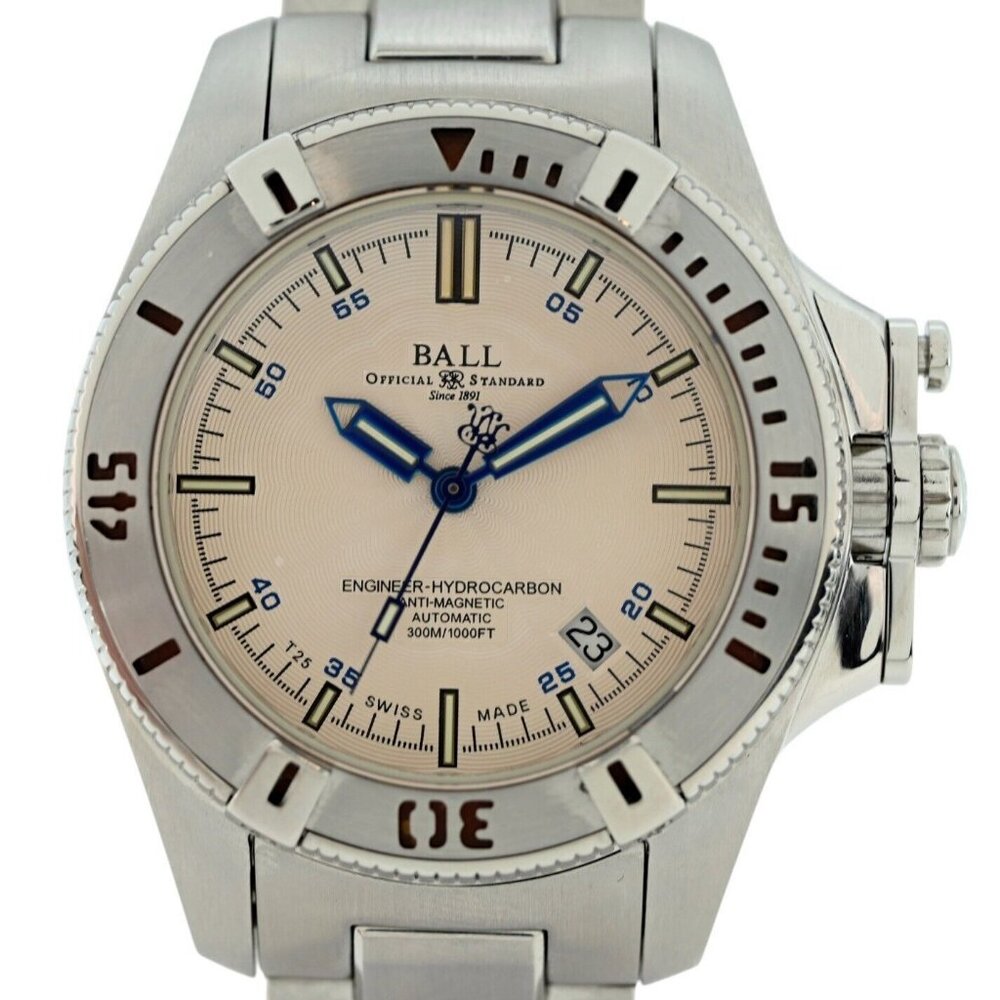 Men's 40mm Ball Hydrocarbon White Dial Automatic Watch! Ref: DM1016A! With Box!